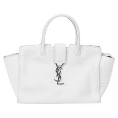 Yves Saint Laurent Weiße Logo-Tasche mit Logo