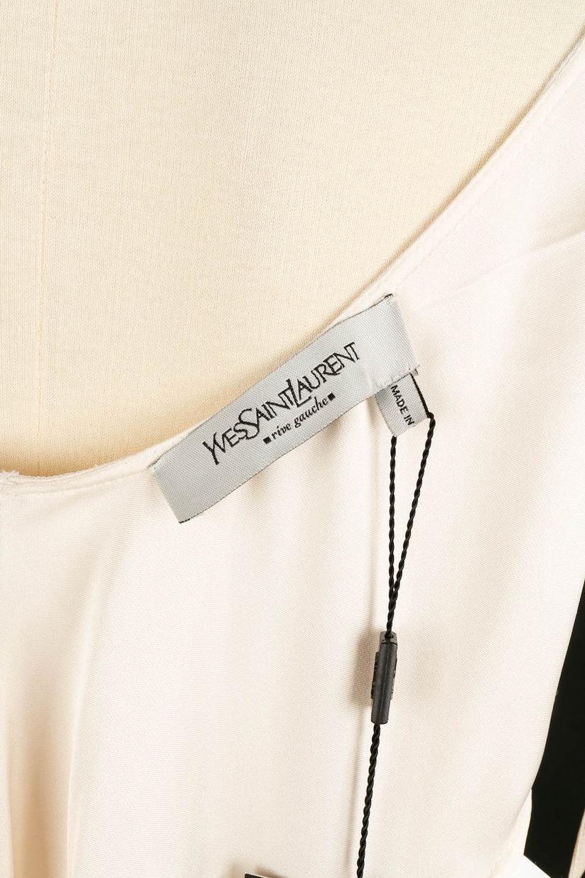 Yves Saint Laurent - Robe en soie blanche Pour femmes en vente