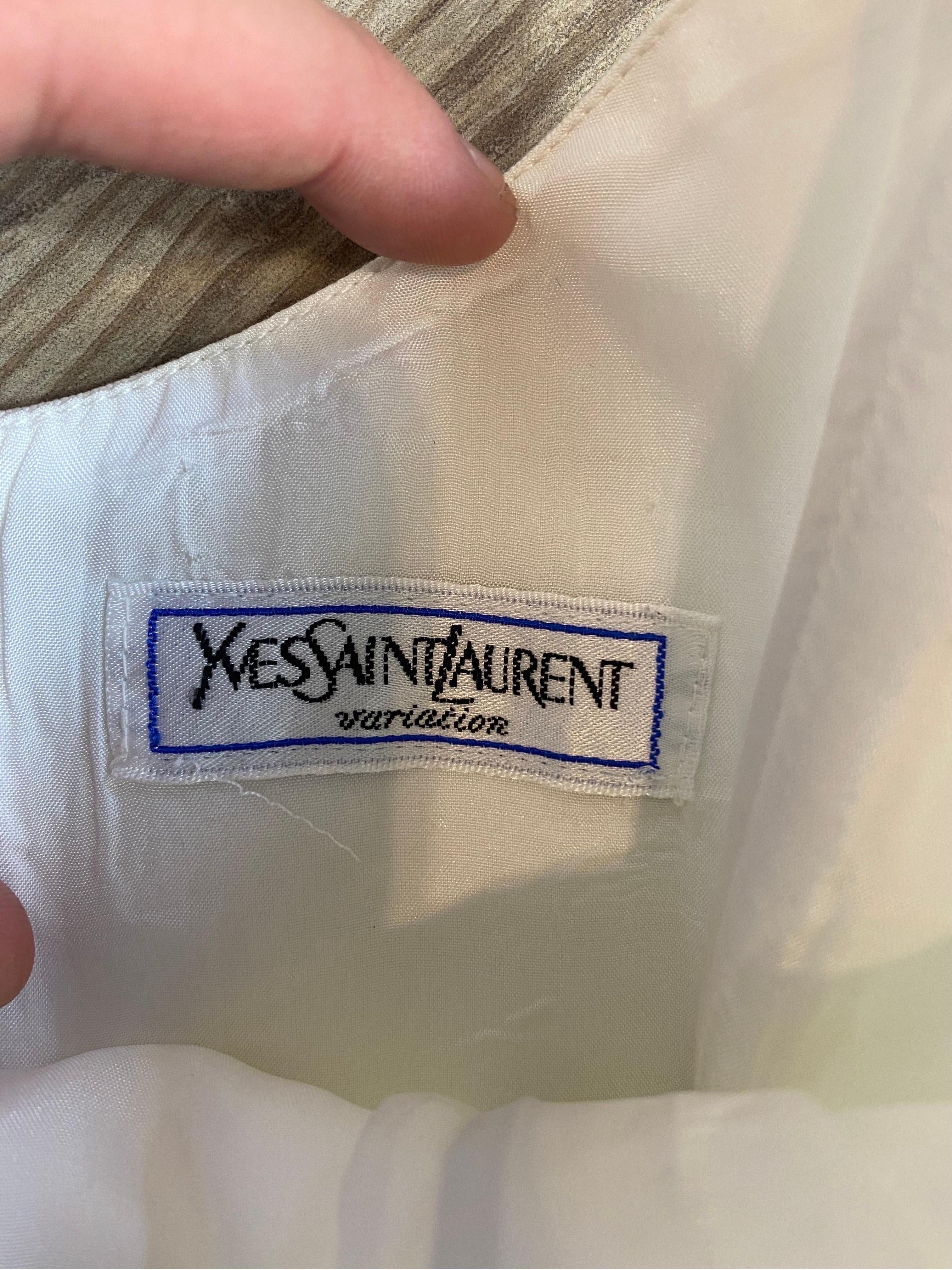 Yves Saint Laurent white top In Excellent Condition For Sale In Carnate, IT