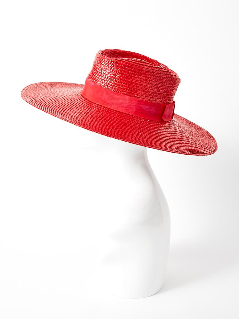 saint laurent straw hat