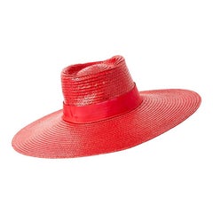 Yves Saint Laurent Wide Brim Straw Hat