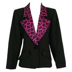 Yves Saint Laurent  Veste noire et dentelle, 1990