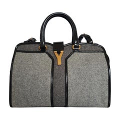 Yves Saint Laurent Wool Cabas Chyc Tote