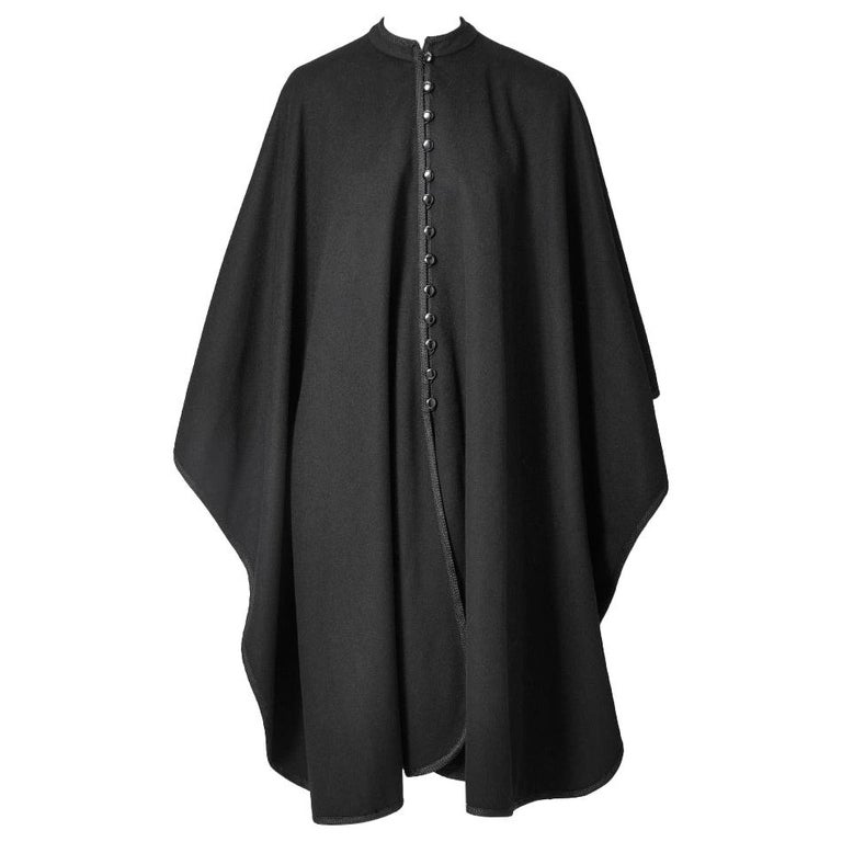 Yves Saint Laurent Wool Cape with Braided Trim For Sale at 1stDibs | yves saint  laurent cape, ysl cape, saint laurent cape
