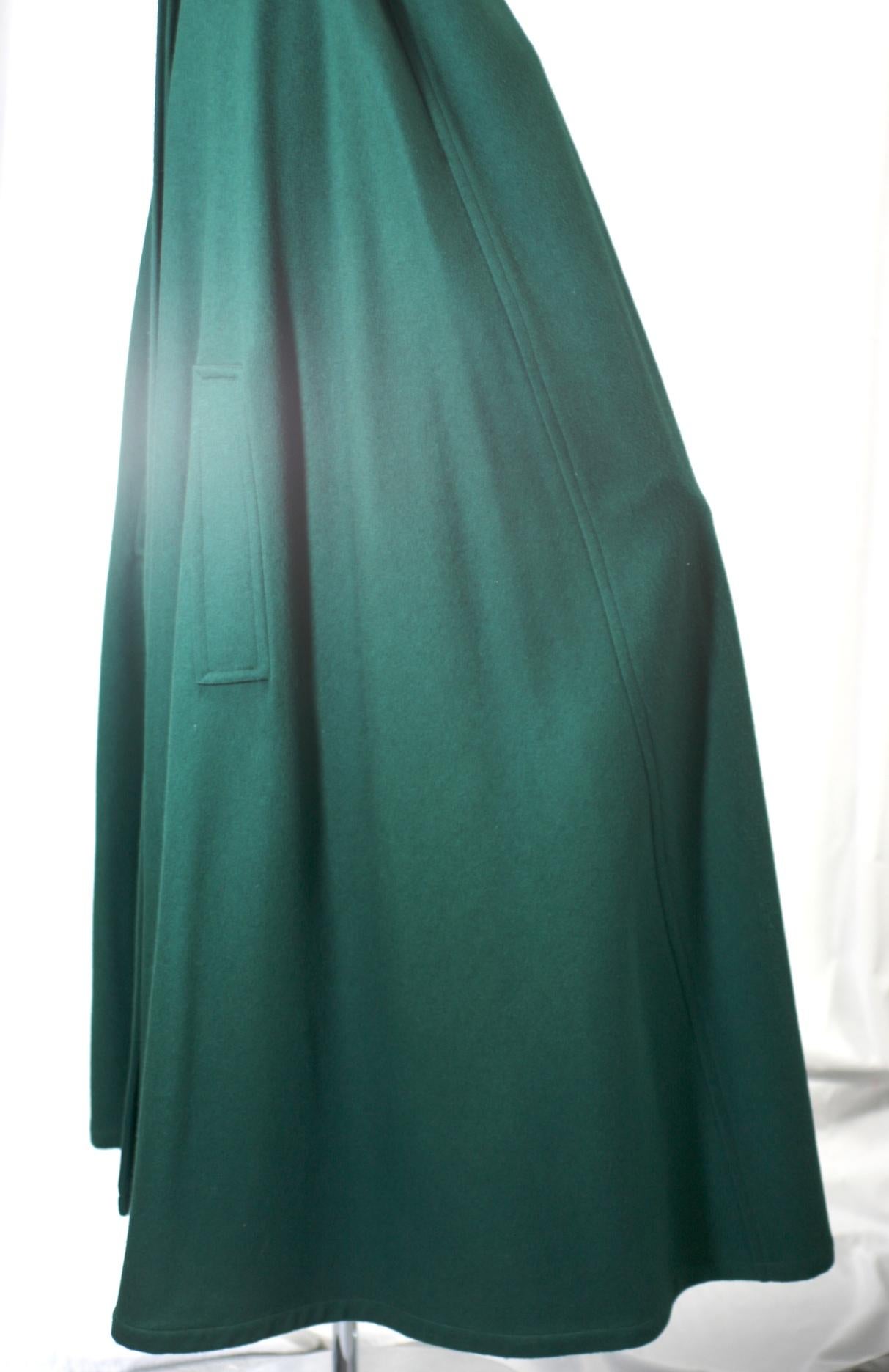 Yves Saint Laurent Wool Melton Cape 1
