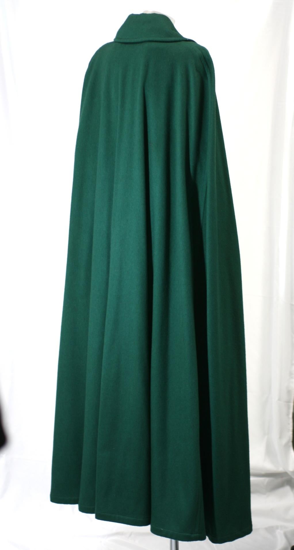 Yves Saint Laurent Wool Melton Cape 2