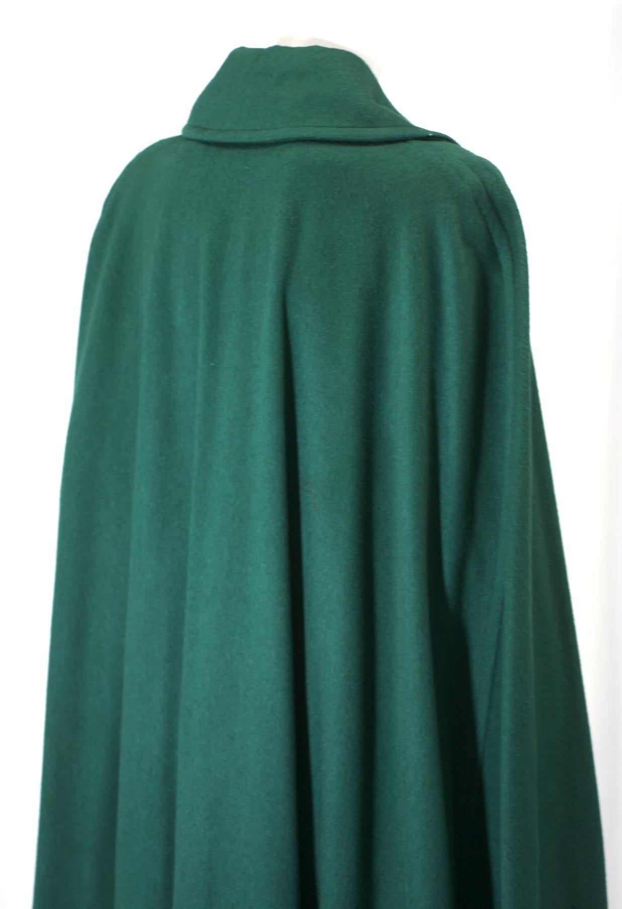 Yves Saint Laurent Wool Melton Cape 3