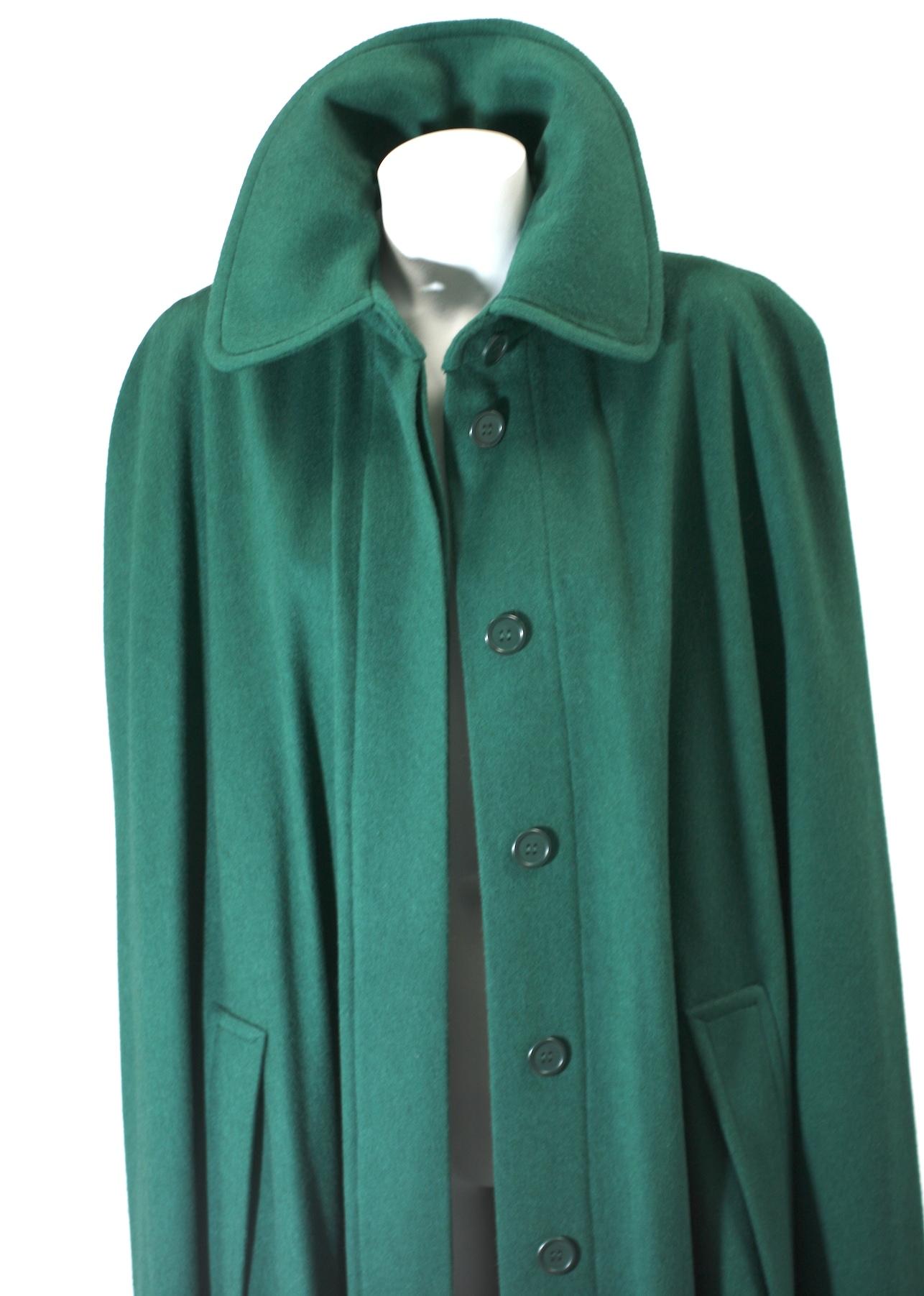 Yves Saint Laurent Wool Melton Cape 4