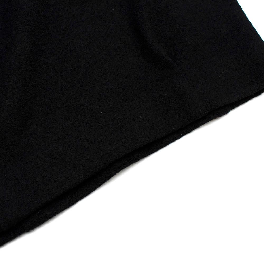 Women's or Men's Yves Saint Laurent Wool Ruffle Trim High Neck Dress - Size S For Sale
