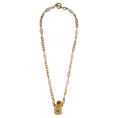 Yves Saint Laurent x Goossens vintage glass pendant necklace