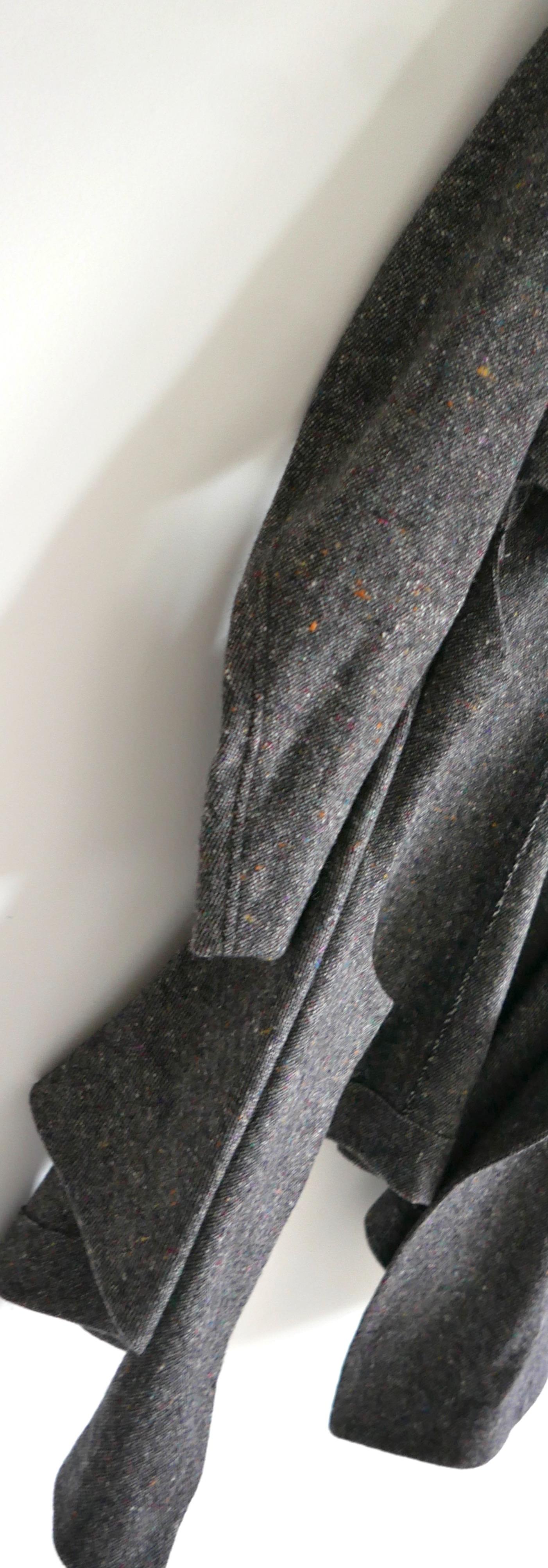 Yves Saint Laurent x Stefano Pilati AW08 Tweed Tailcoat Jacket Manteau en vente 1
