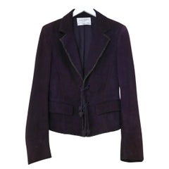 Yves Saint Laurent x Tom Ford AW03 Purple Chamois Leather Jacket
