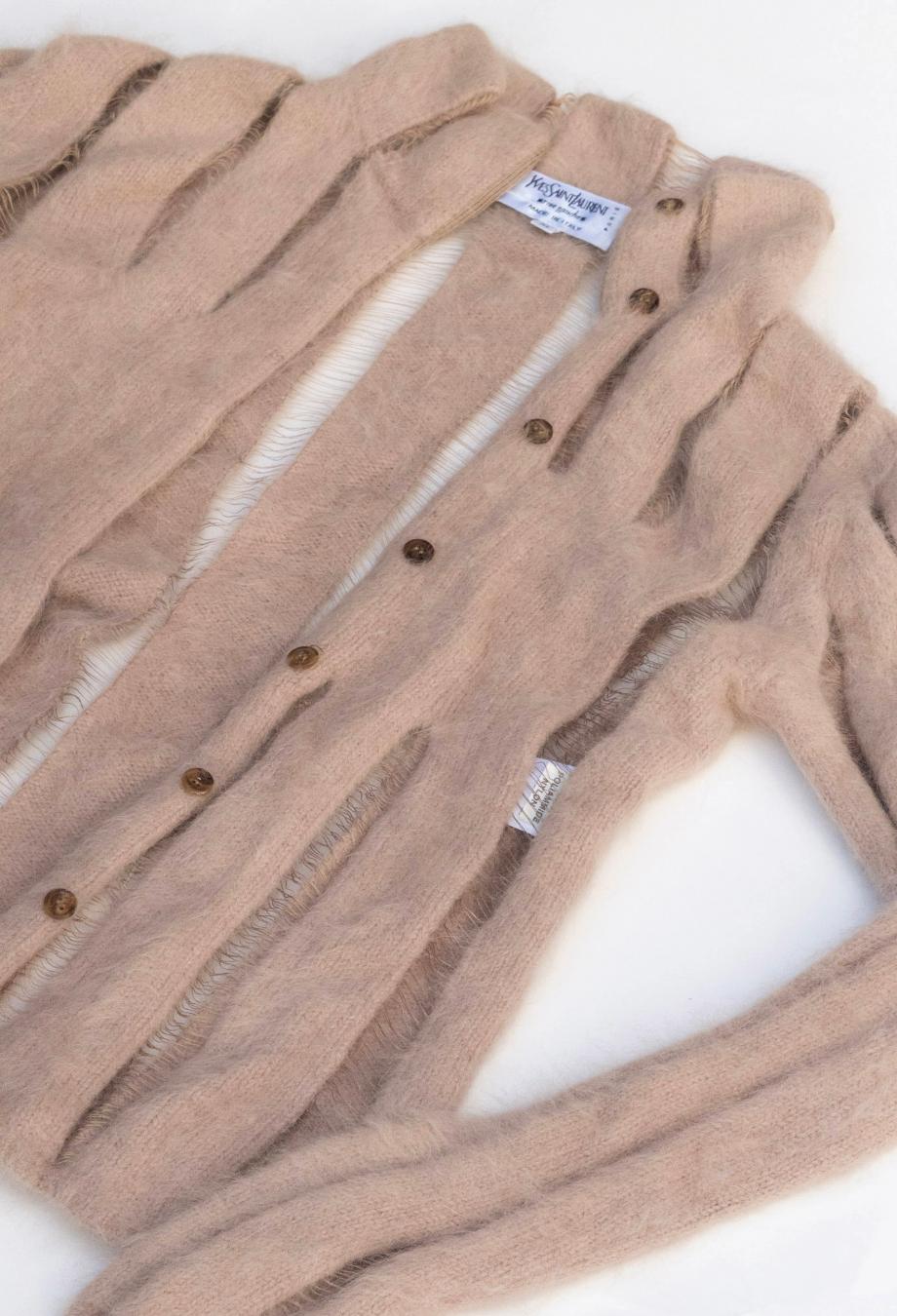 Women's or Men's Yves Saint Laurent x Tom Ford Rare Set TOP + CARDIGAN Sz M For Sale