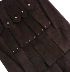 Yves Saint Laurent x Tom Ford Suede Gladiator Skirt