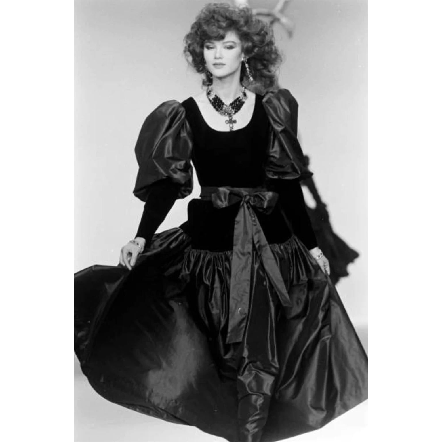 It's no secret that we are obsessed with Yves Saint Laurent but this incredible Fall/Winter 1982 runway dress is truly a work of art! This runway show received glowing reviews from fashion critics across the globe and the most noticeable mention was