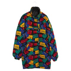 Yves Saint Laurent Ysl 1990 Reversible LOVE down Jacket O/S
