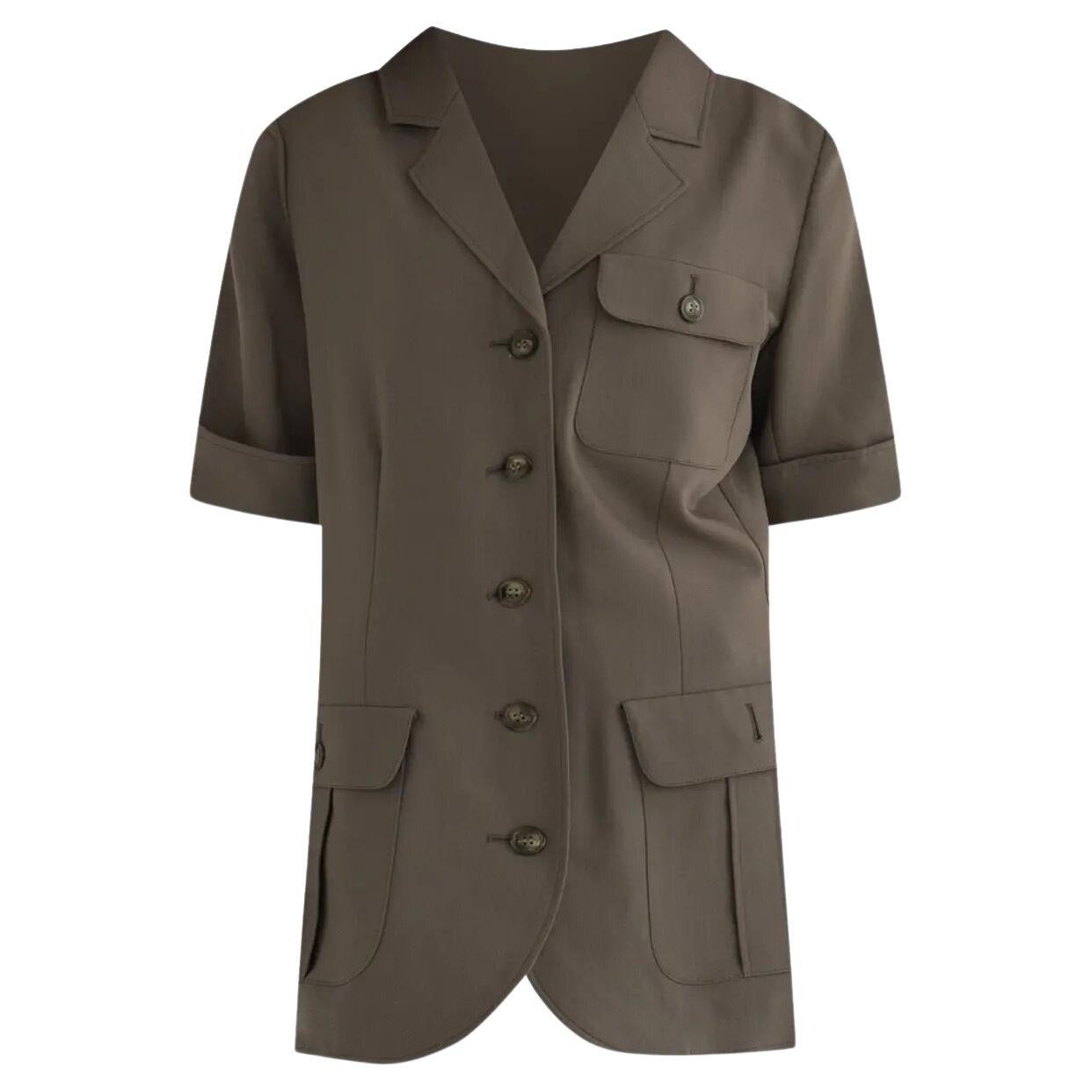 Yves Saint Laurent YSL Veste safari à manches courtes, 1997  en vente