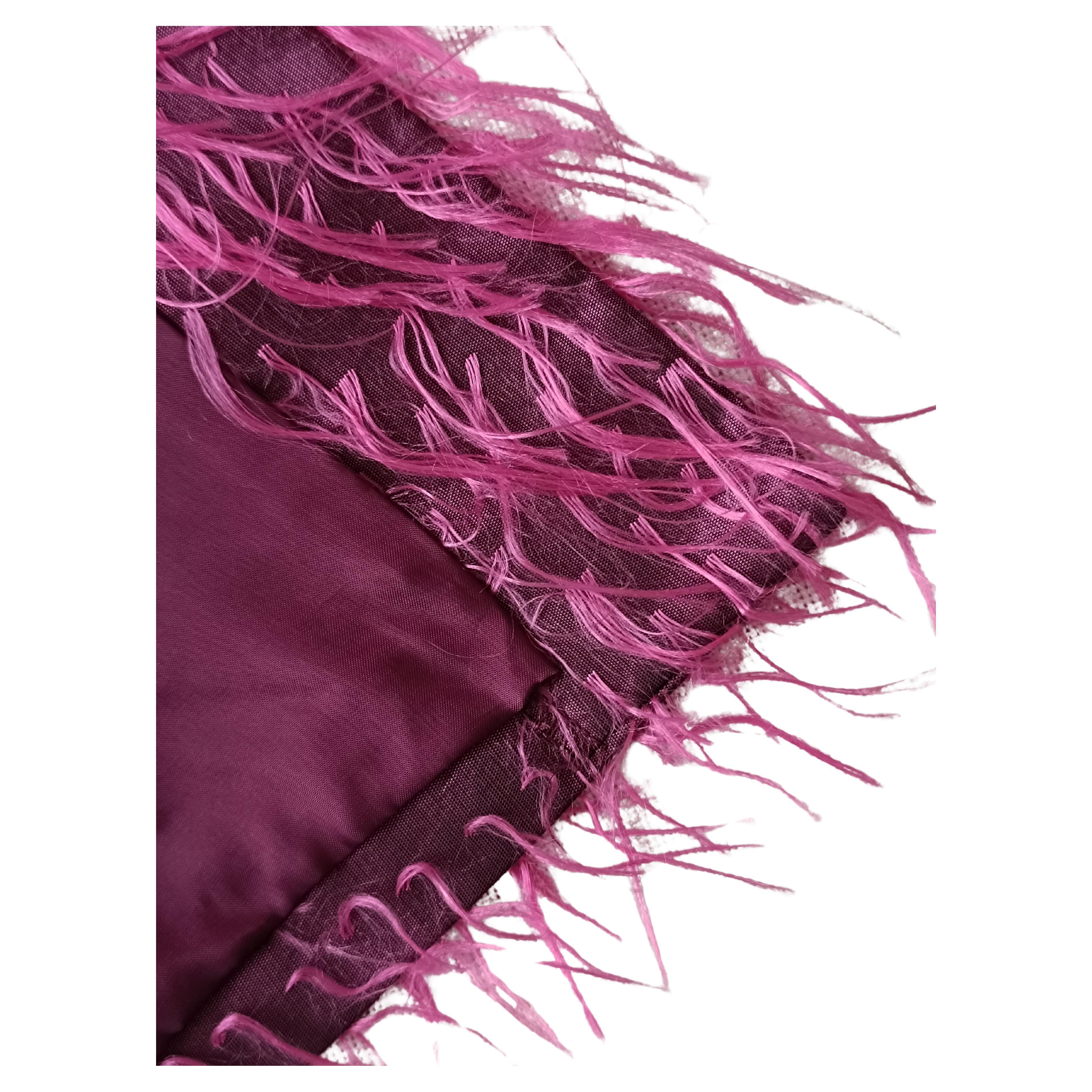 Yves Saint Laurent YSL 2000 - Veste courte froncée en fausse fourrure fuchsia Alber Elbaz en vente 13
