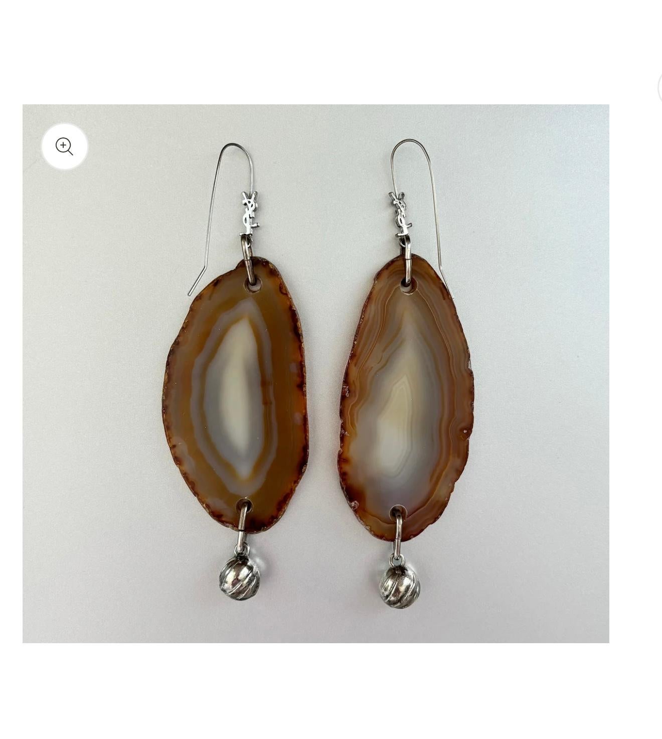 Women's YVES SAINT LAURENT YSL 2010 Vintage Statement Drop Earrings For Sale