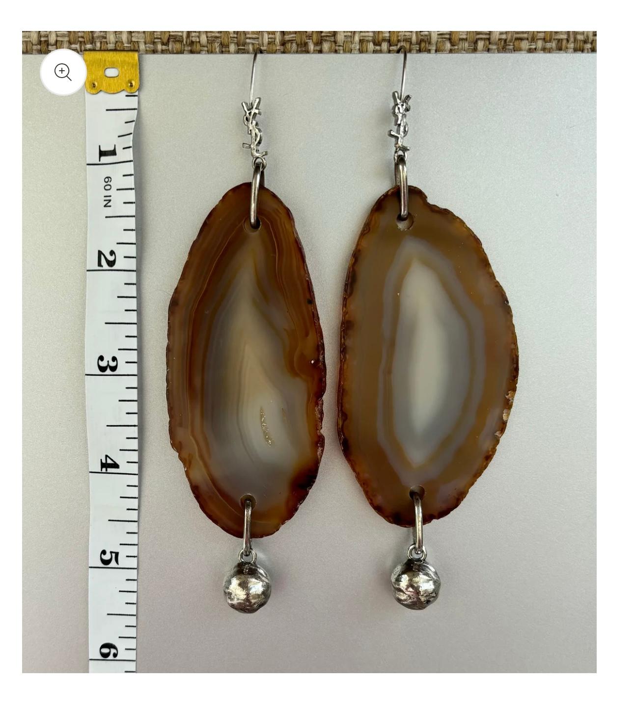 YVES SAINT LAURENT YSL 2010 Vintage Statement Drop Earrings For Sale 1