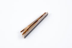 Yves Saint Laurent YSL Black Cassandre Tie Clip