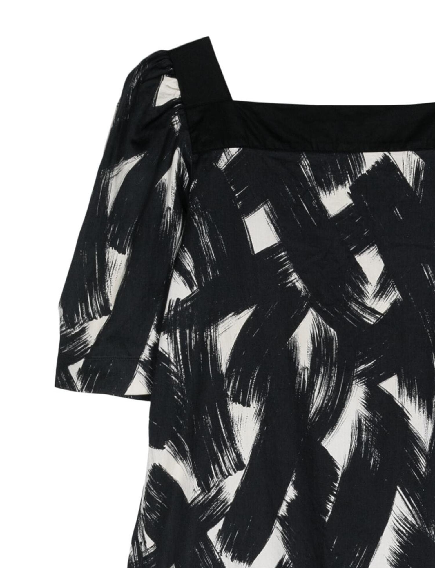 Women's Yves Saint Laurent YSL Black Cotton Dress For Sale