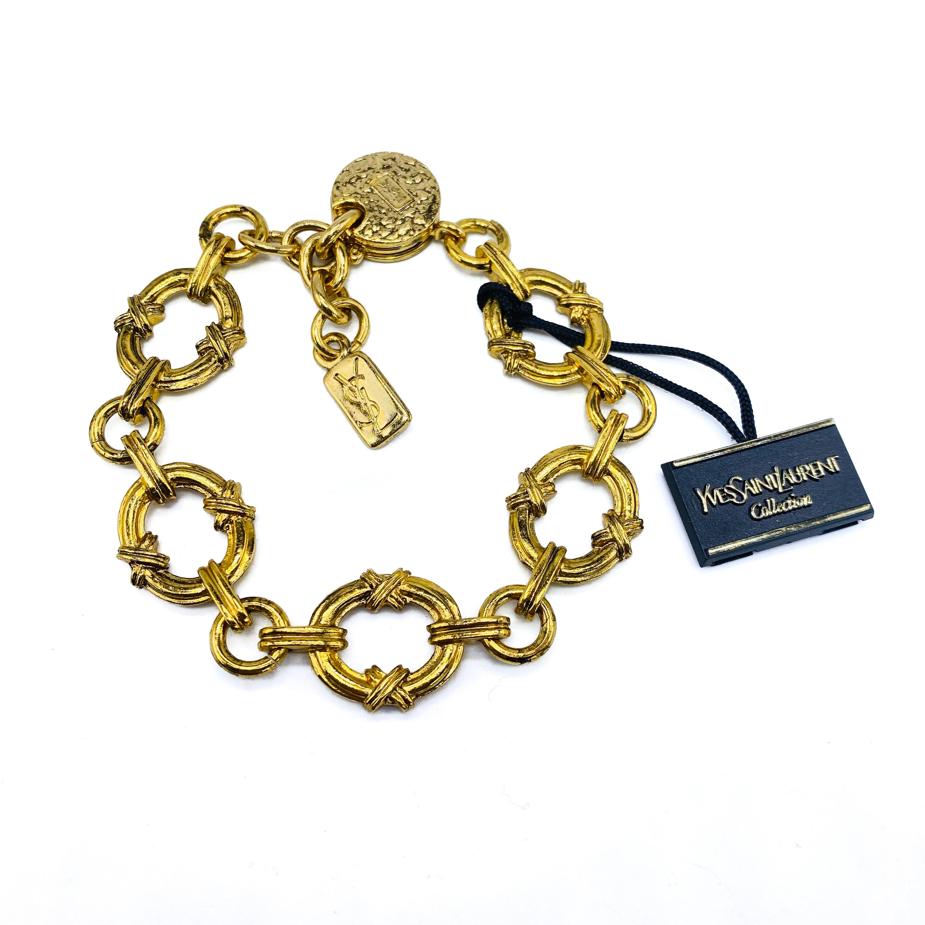 YVES SAINT LAURENT YSL Bracelet Vintage 1980s 2