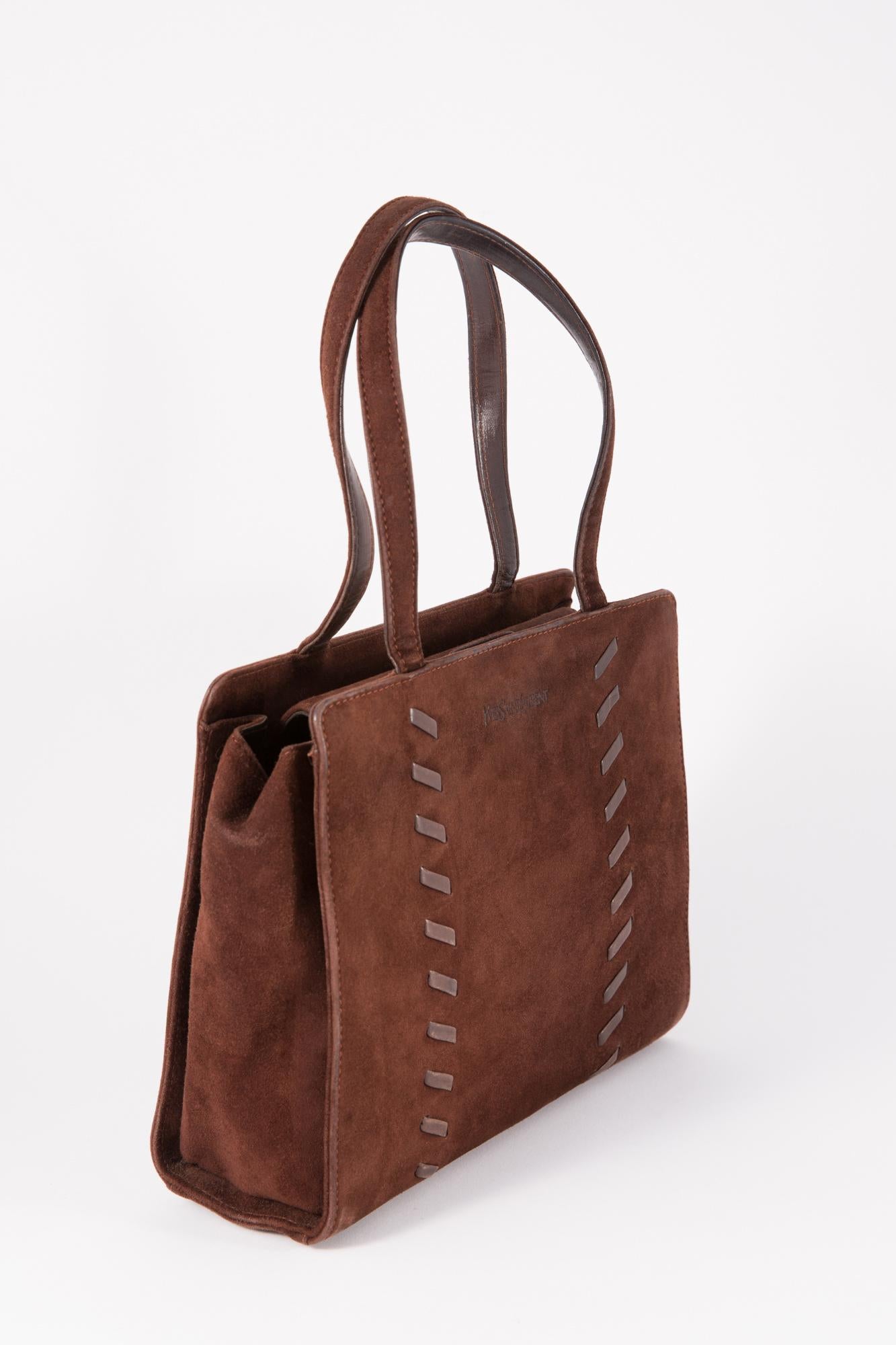 ysl brown purse