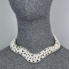 YVES SAINT LAURENT Ysl by Robert Goossens Collar gargantilla de strass transparentes