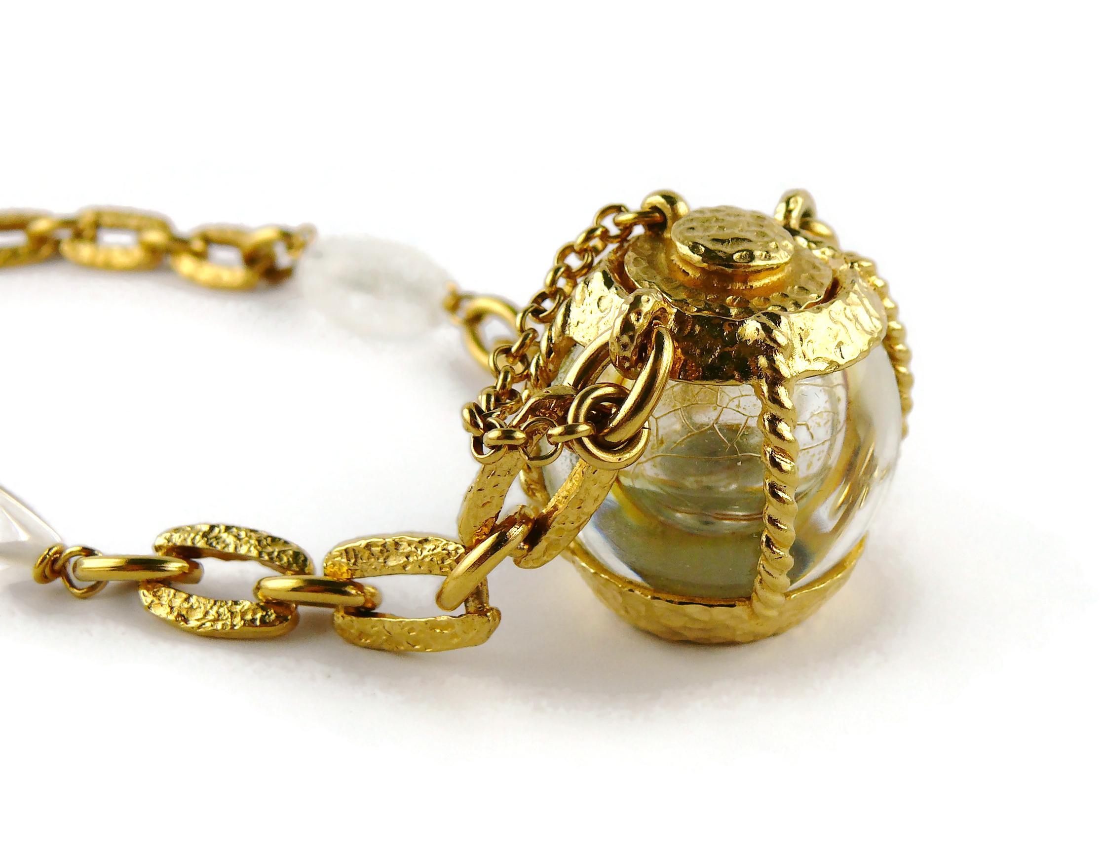 Women's Yves Saint Laurent YSL by Robert Goossens Vintage Perfume Bottle Necklace For Sale