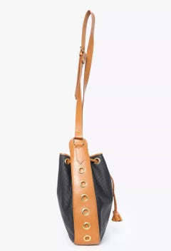 Yves Saint Laurent YSL by Tom Ford Black Drawstring Tote Bag