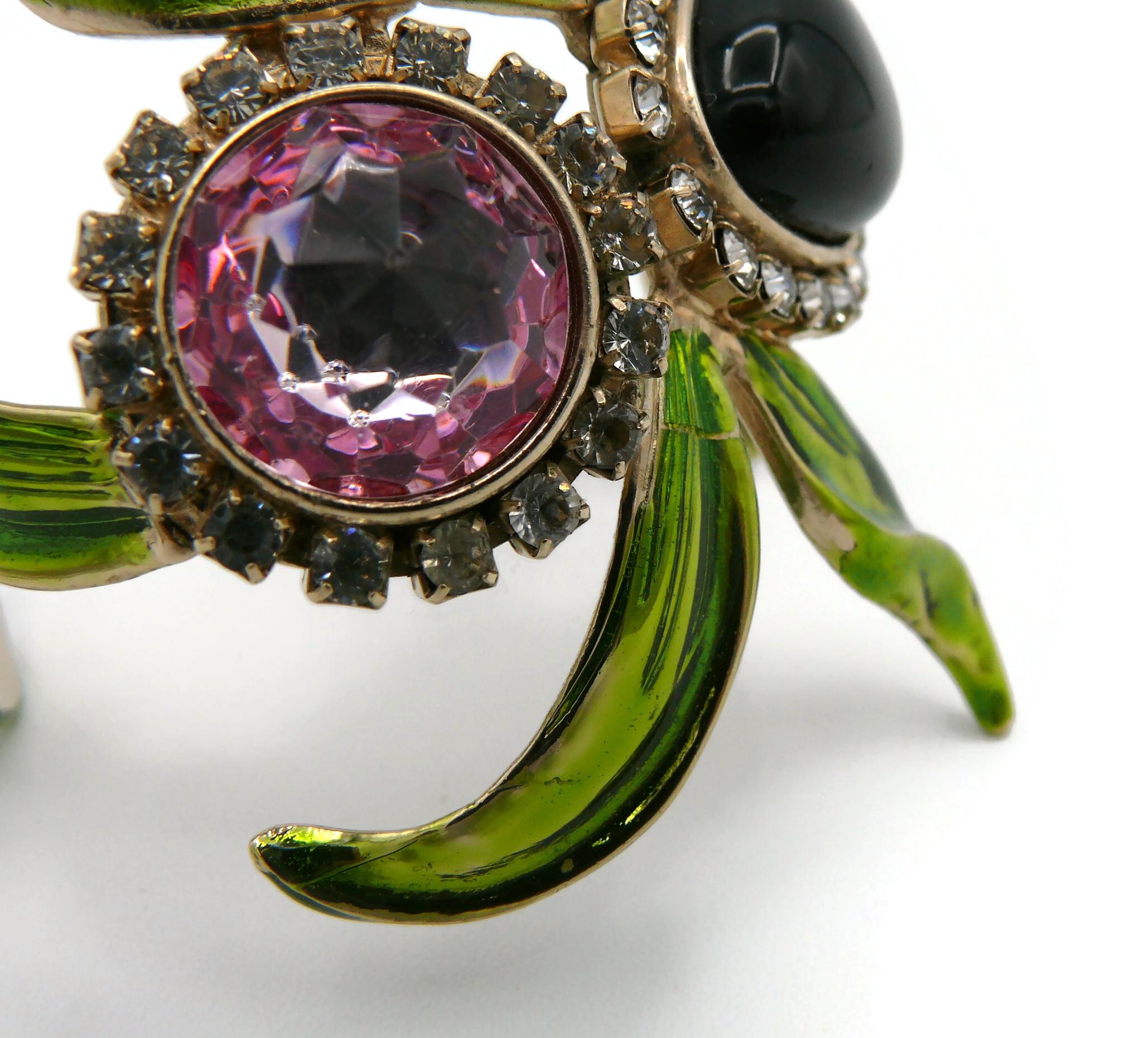 Yves Saint Laurent YSL by Tom Ford Coppia di bracciali con orchidea gioiello in vendita 13