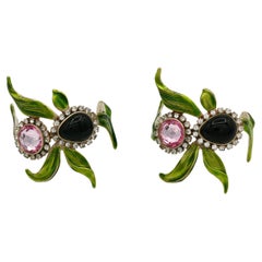 Yves Saint Laurent YSL by Tom Ford Coppia di bracciali con orchidea gioiello