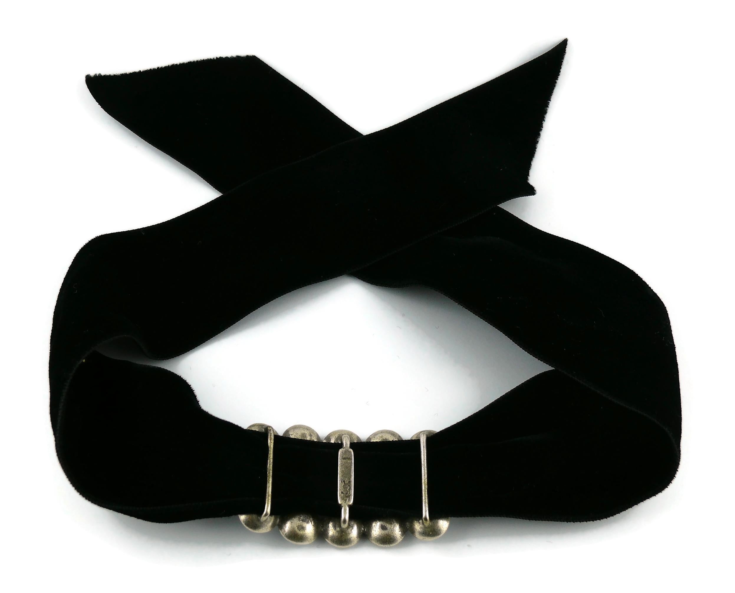 Yves Saint Laurent YSL by Tom Ford Velvet Choker Bracelet For Sale 6