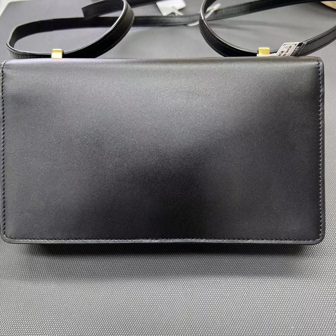 Yves Saint Laurent YSL Calfskin Small Dylan Shoulder Bag Black For Sale 10