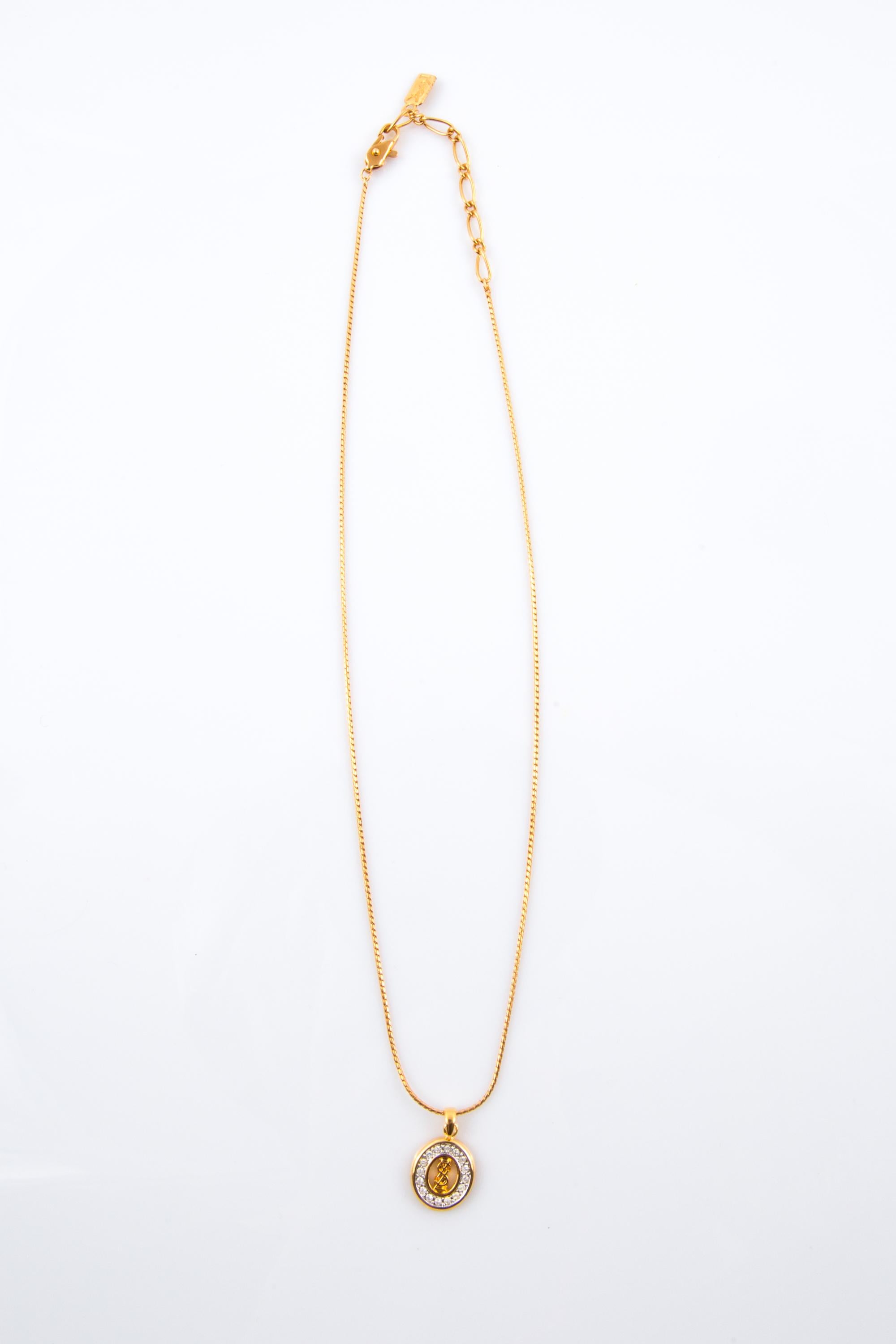 Yves Saint Laurent YSL Cassandre Halskette Damen im Angebot