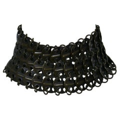 YVES SAINT LAURENT YSL Chainmail Choker Necklace 2