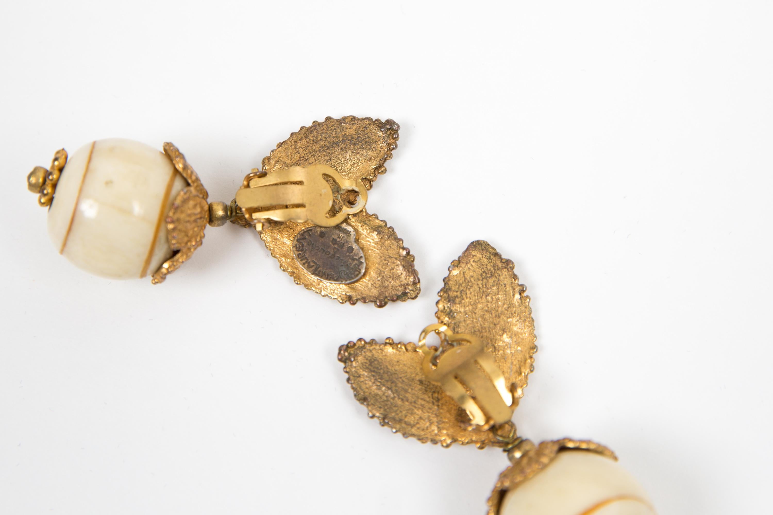 Yves Saint Laurent YSL Clip On Earrings In Good Condition For Sale In Paris, FR