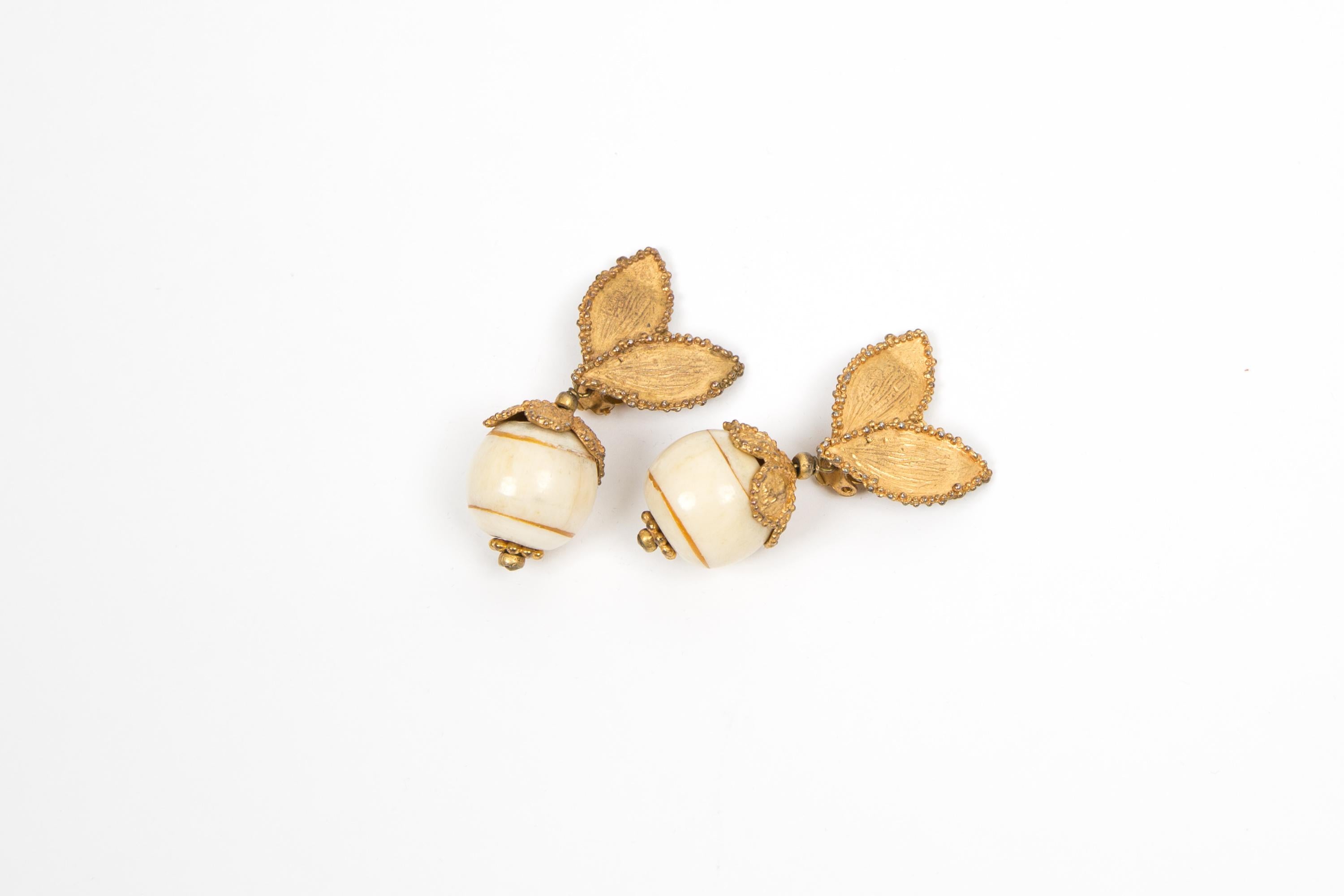 Yves Saint Laurent YSL Clip On Earrings For Sale 1