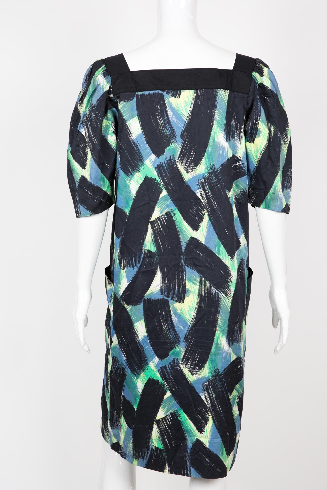 Women's Yves Saint Laurent YSL Cotton Printed Dress For Sale
