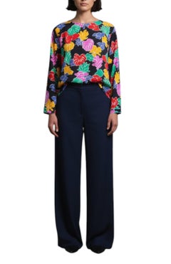 Yves Saint Laurent YSL Cotton Printed Top