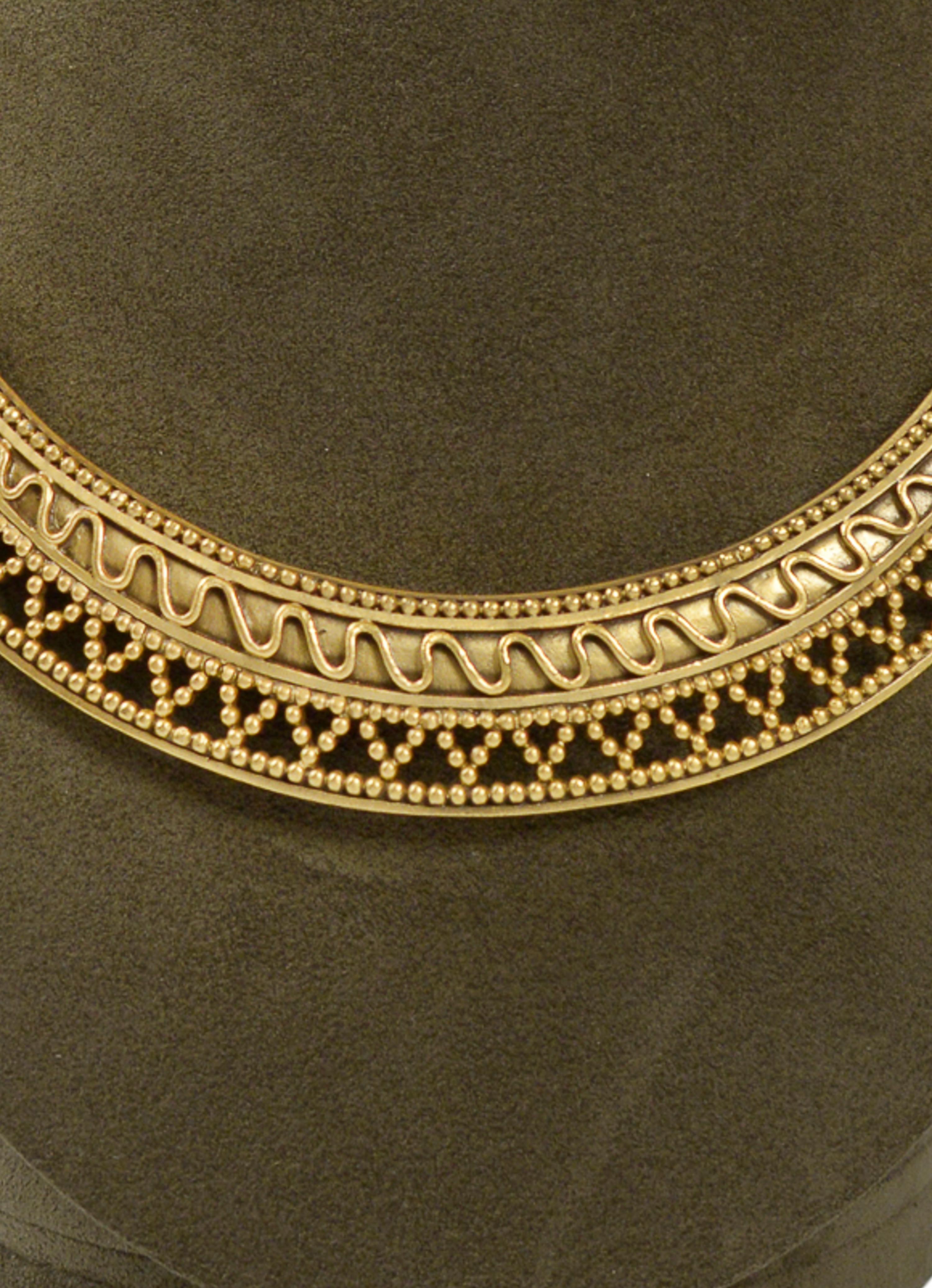 Women's Yves Saint Laurent YSL Crescent Gold-Tone Collar Necklace For Sale