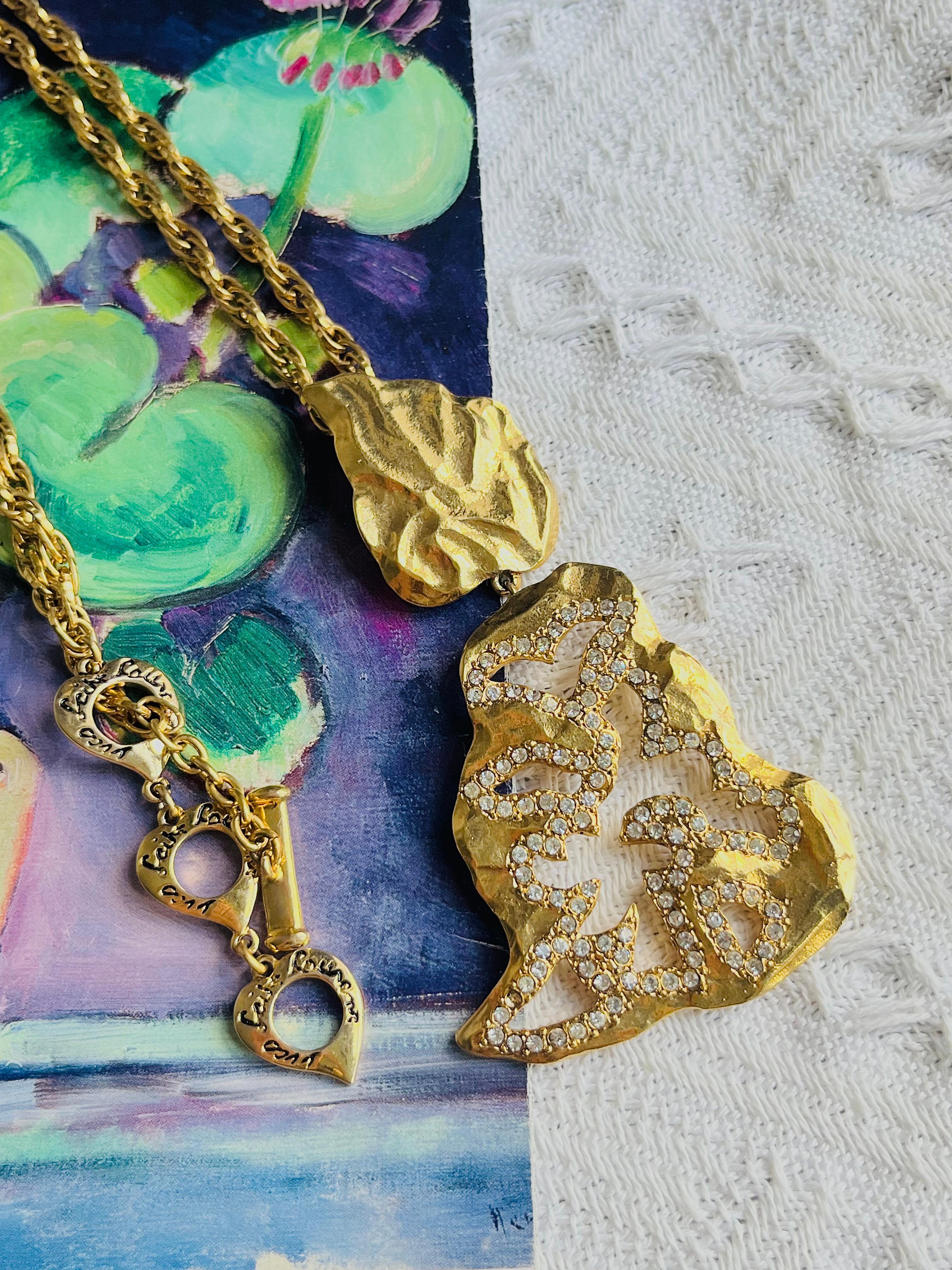 Yves Saint Laurent YSL Arty Unisex Años 80 Doble Gota Calada Cristales Chunky Declaración Borla Cuerda Flor Colgantes Colgantes Capas Modernista Elegante Collar Largo Cinturón, Chapado en Oro

Muy buen estado. Sin pérdida de color ni arañazos. Tal