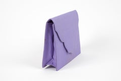 Yves Saint Laurent YSL Evening Lilac Silk Clutch Bag