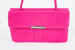 Yves Saint Laurent YSL Evening Pink Silk Hand Bag