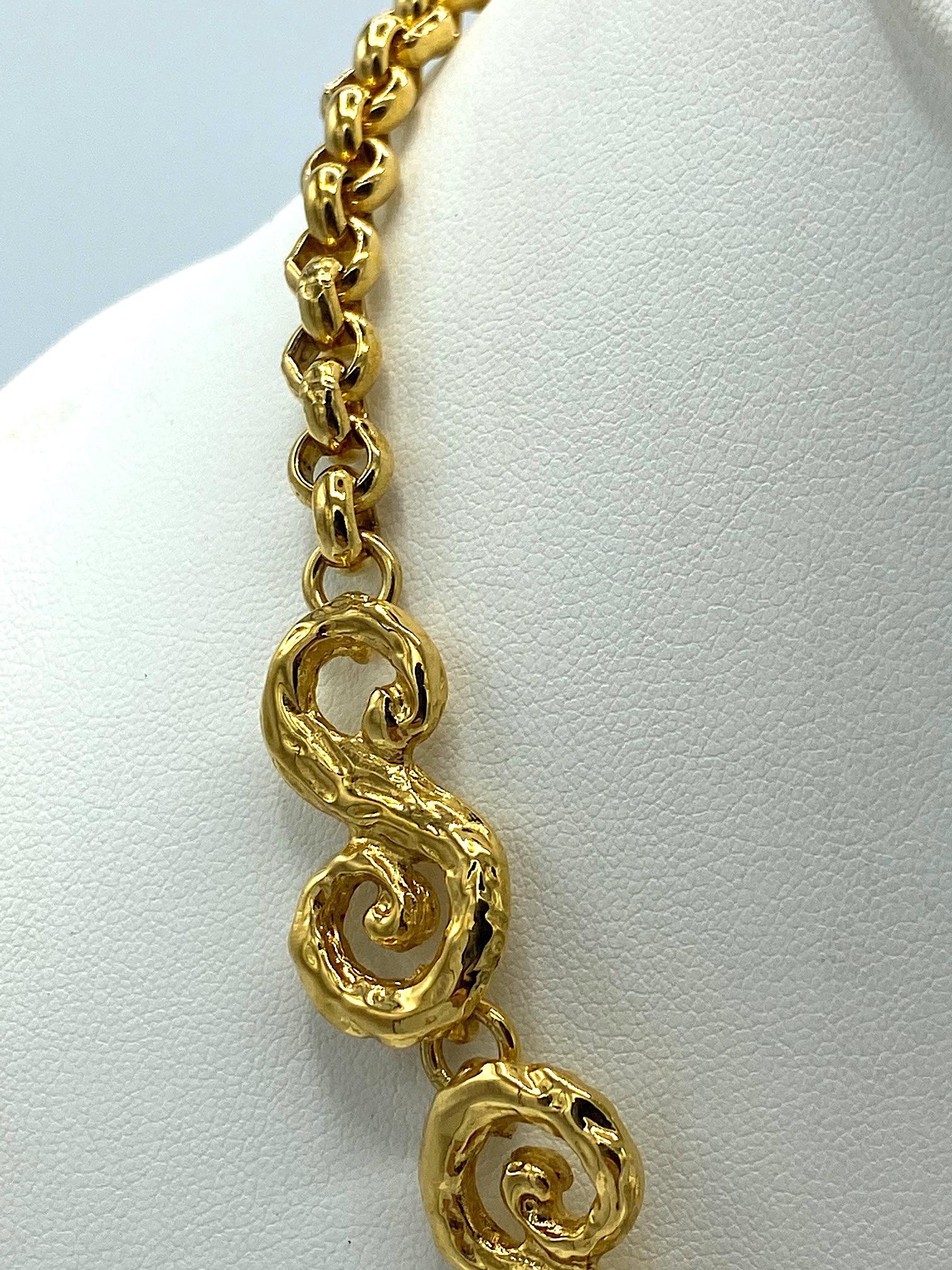 Women's Yves Saint Laurent YSL Gold Necklace