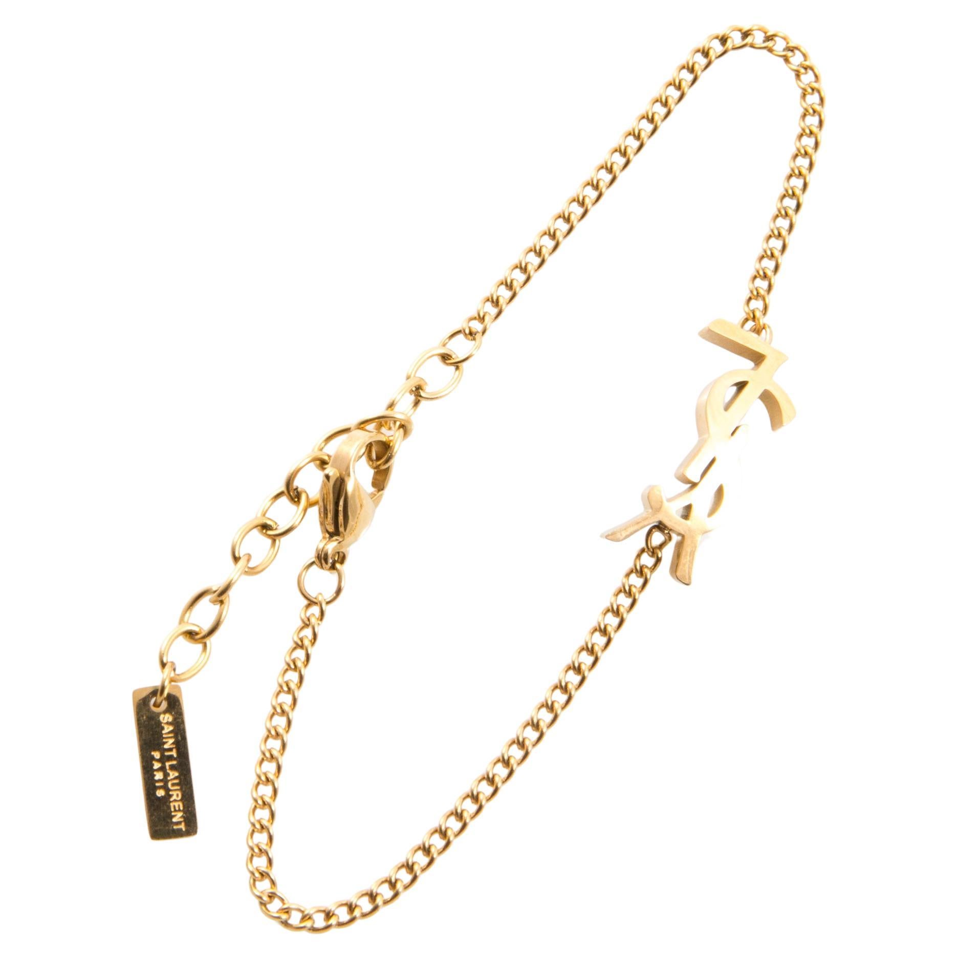 Yves Saint Laurent YSL Pulsera YSL Cassandre Tono Oro