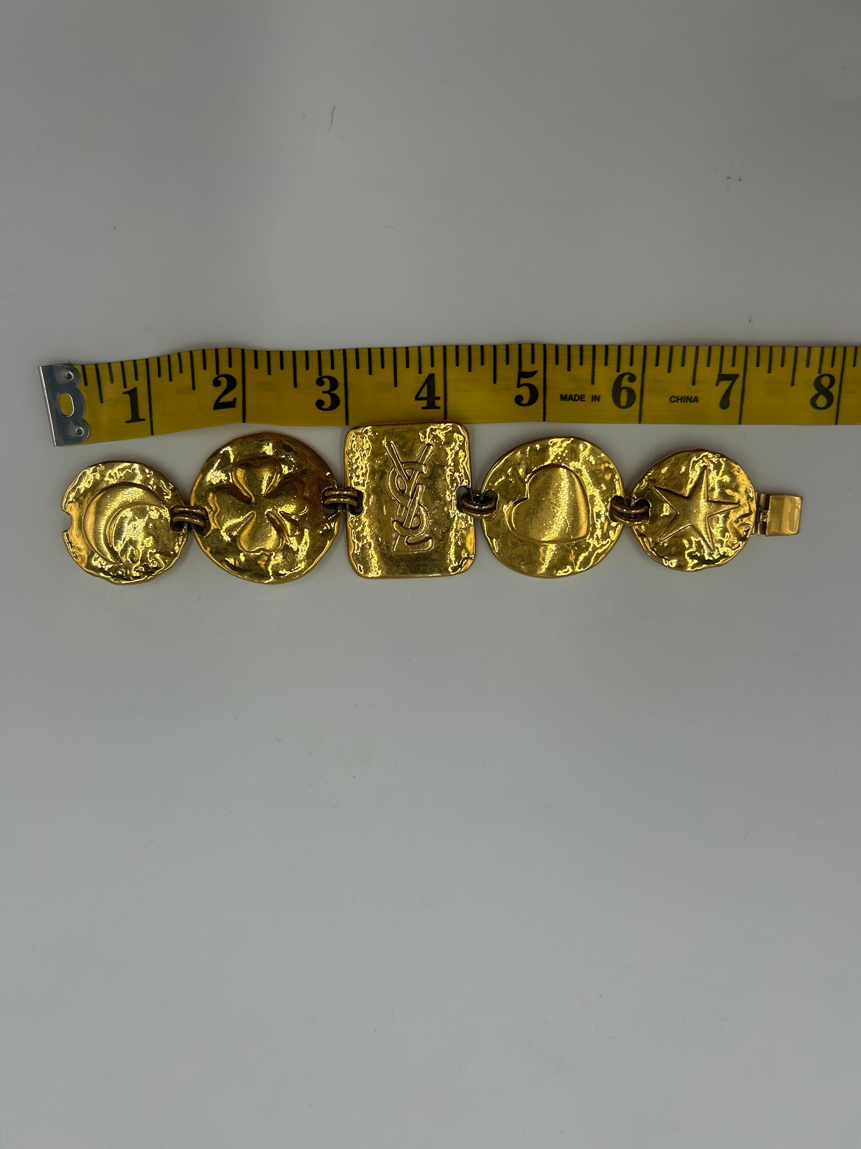 Yves Saint Laurent Bracciale in oro in vendita 4