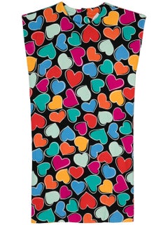 Yves Saint Laurent YSL Heart Print Dress