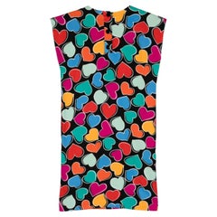 Yves Saint Laurent YSL Heart Print Dress
